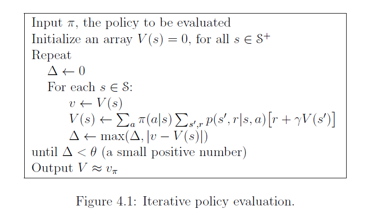 策略评估的迭代计算